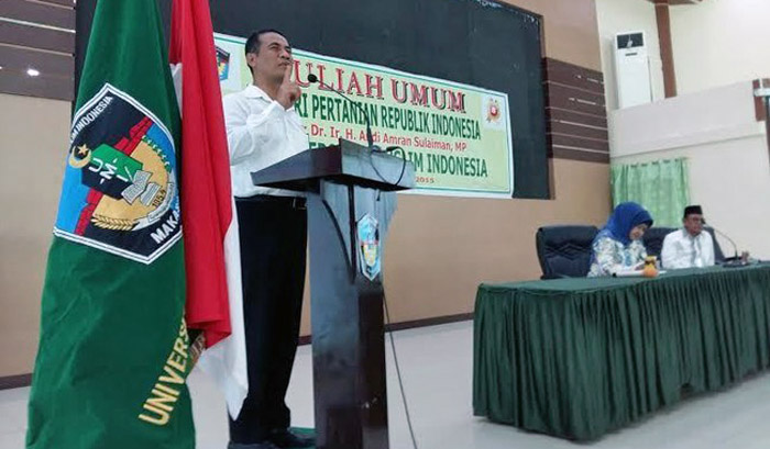 Mentan Ajak Mahasiswa dan Pemuda `Kembali ke Pertanian` sebagai Masa Depan Indonesia